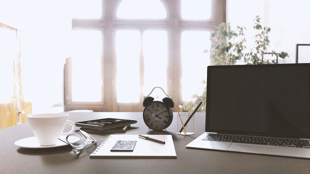 create a structured work place when working remotely