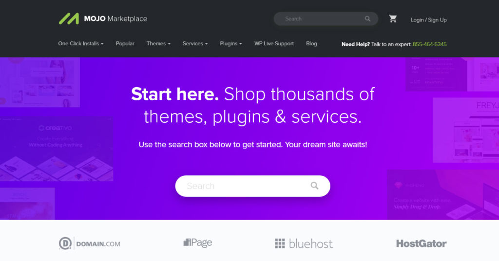 find wordpress plugins at mojo marketplace