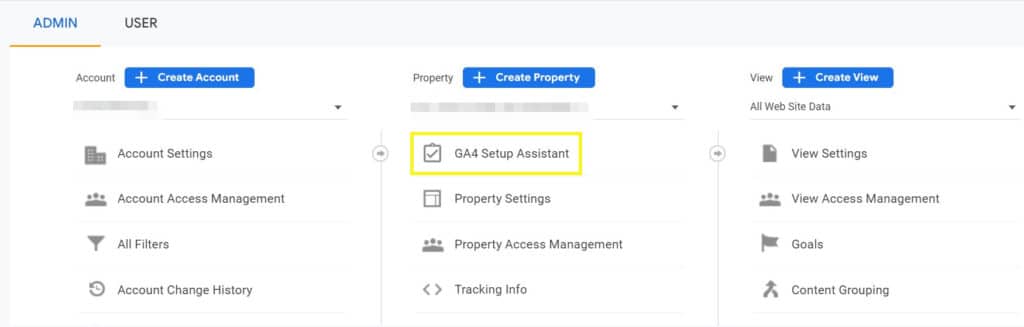 Google Analytics 4 setup assistant