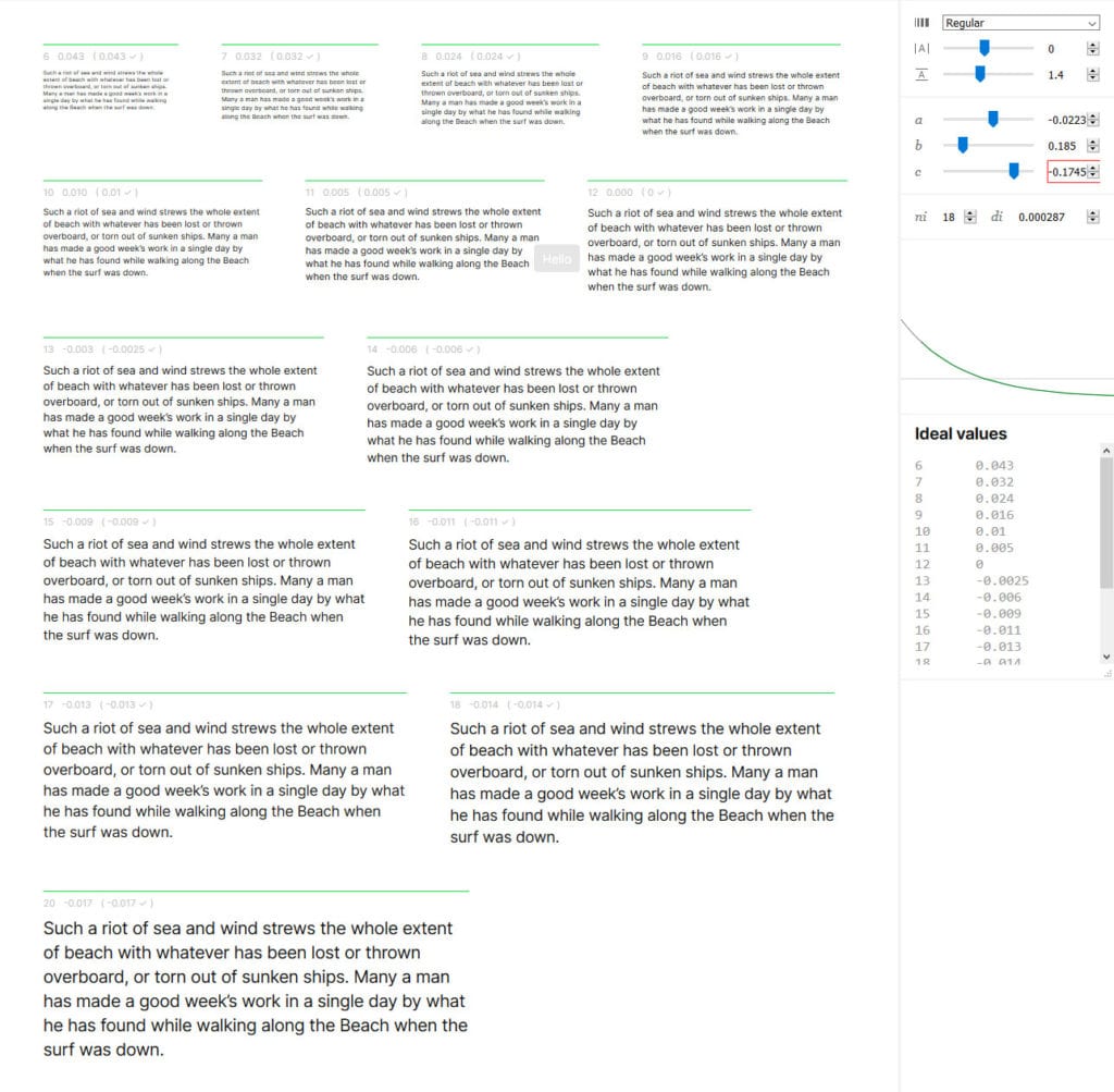 iter font dynamic metrics