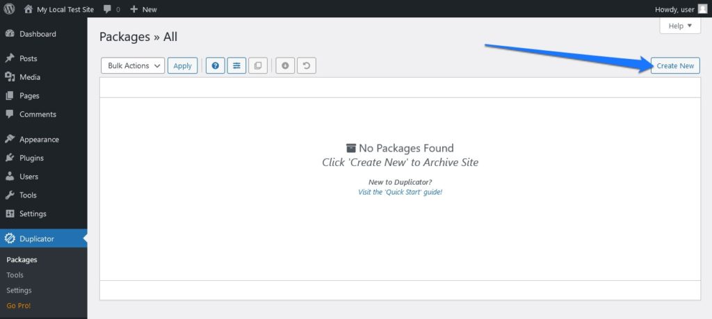 move website from local to live server with duplicator