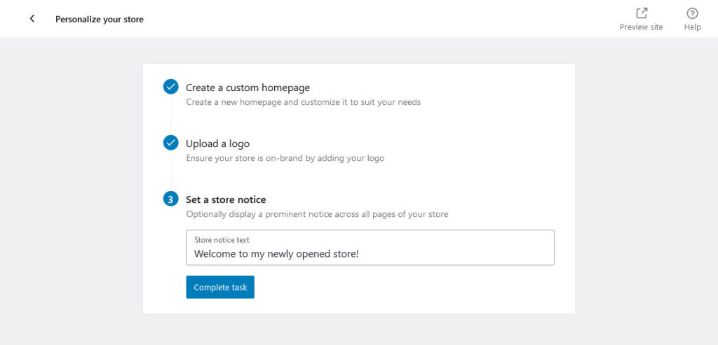 personalize your store