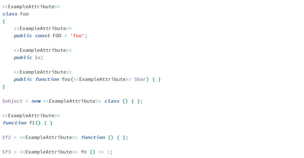 php 8 attributes examples