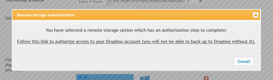 set up remote storage in updraftplus