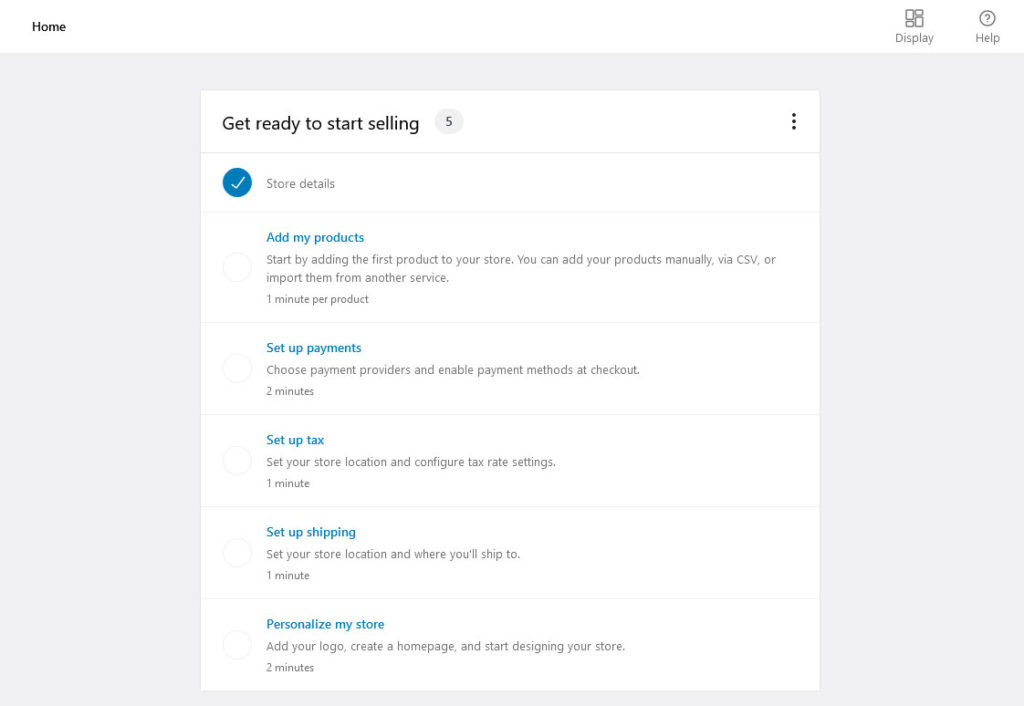 woocommerce set up checklist