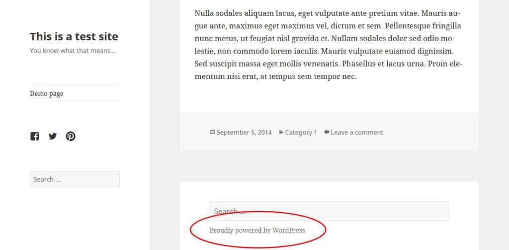 WordPress-hooks-footer-credits