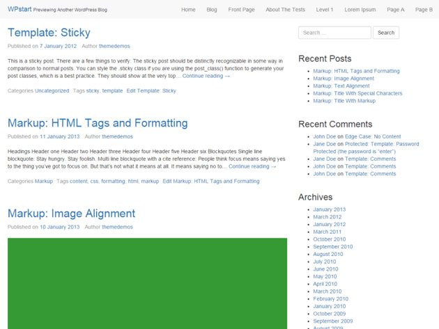 WPStart theme puts premium on web accessibility