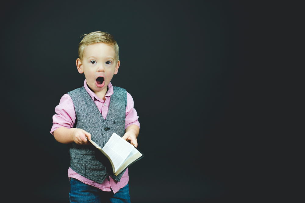 astonished boy as symbol to educate yourself to start a career in wordpress