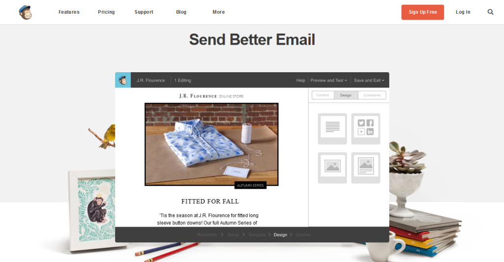 blogging tools wordpress mailchimp