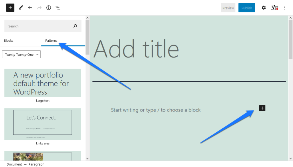 how to add block patterns in wordpress