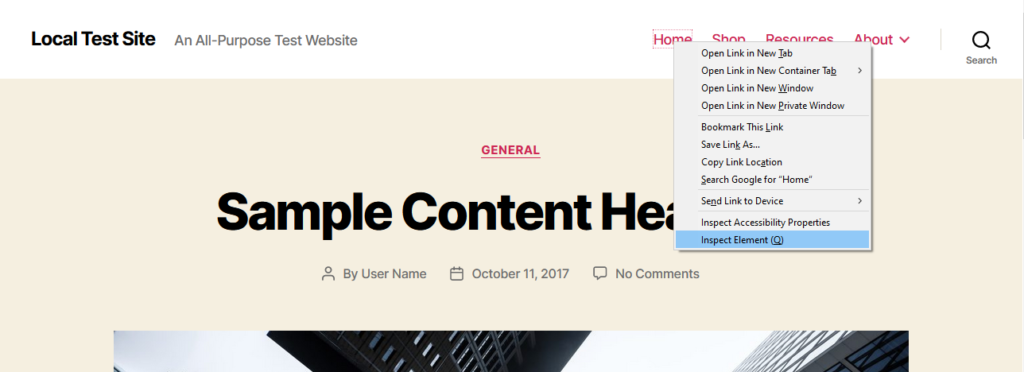 open menu in developer tools to customize it