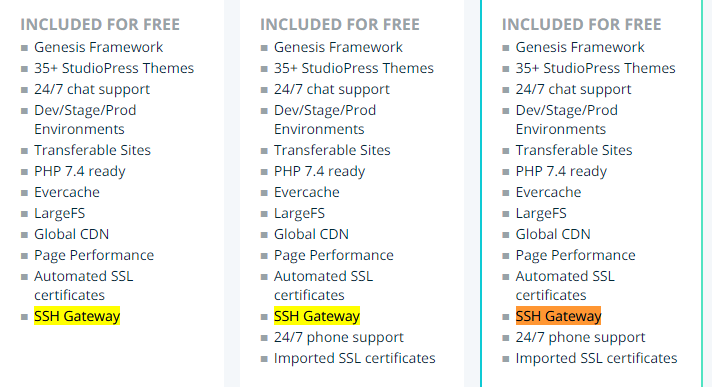 A WordPress hosting provider that offers SSH access