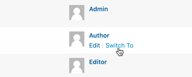 The User Switching WordPress plugin.