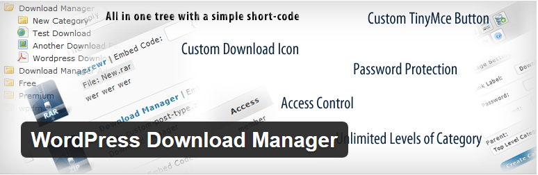 WordPress download manager