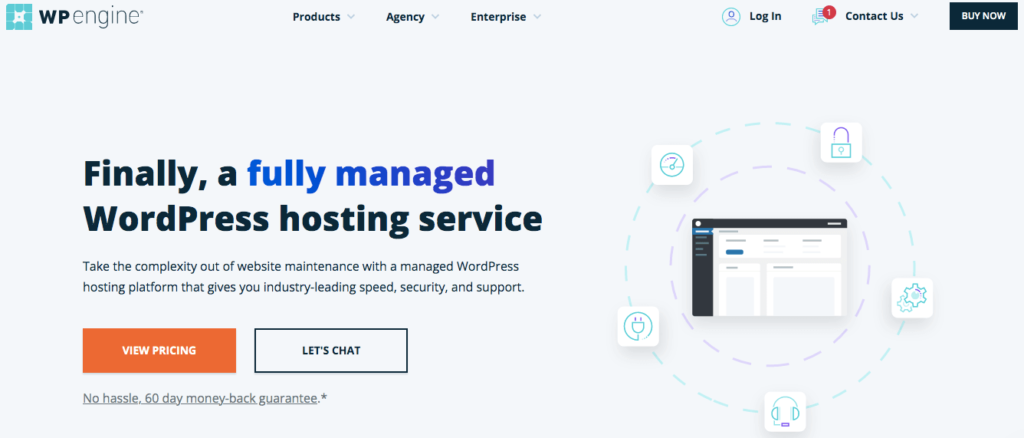 WP Engine's Managed WordPress solution.